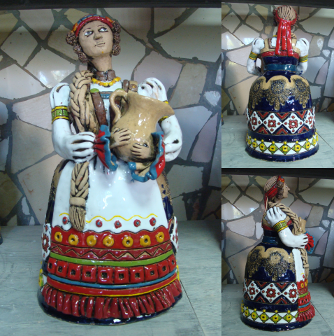 Керамика "Фигуры в русских костюмах"