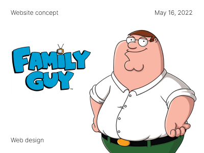 Family Guy Concept Website