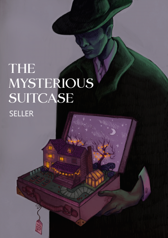 Иллюстрация загадочный человек в шляпе