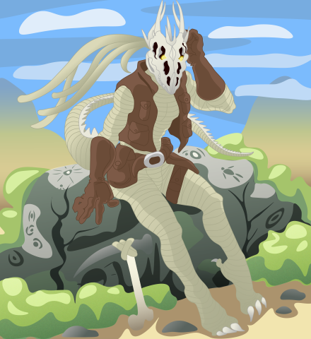 Иллюстрация с персонажем