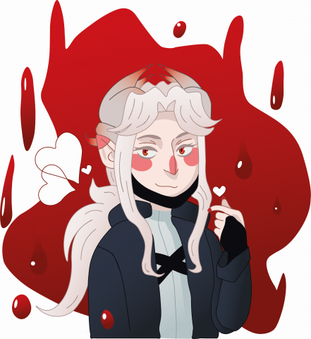 Иллюстрация с персонажем