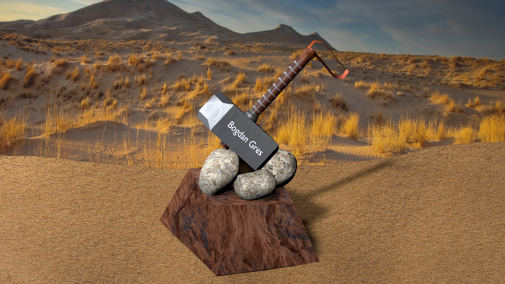 Молот тора (Blender)