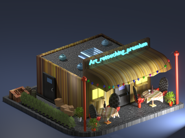 Проект Кафе (Blender)