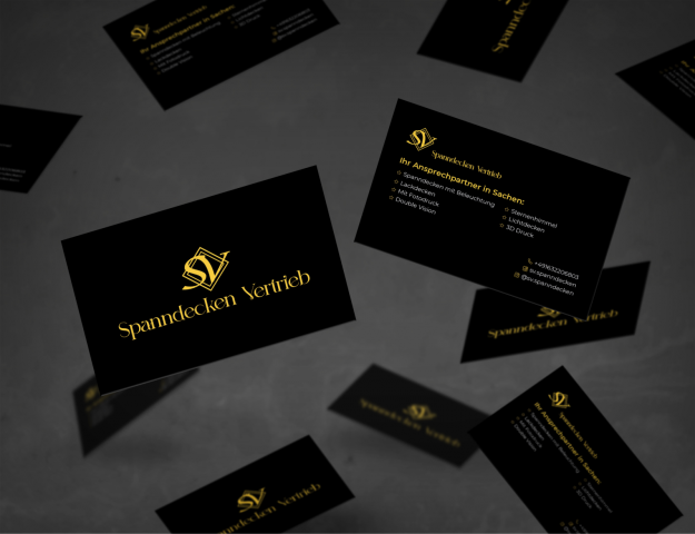 Визитка для компании "Spanndecken"