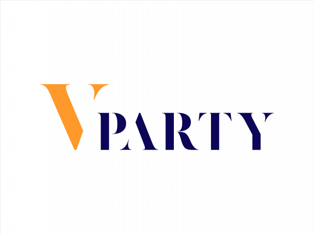 Логотип для компании V-party