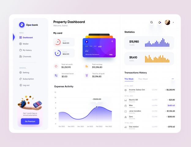 UI design - Dashboard