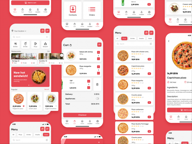 Eat & Drink - Mobile App UX/UI