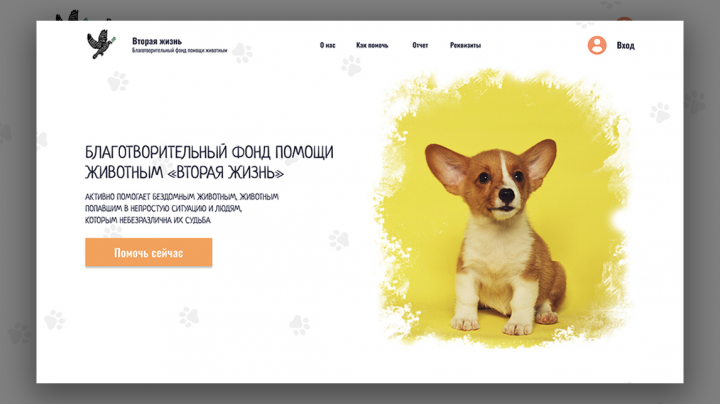 Дизайн сайта Благотворительного фонда