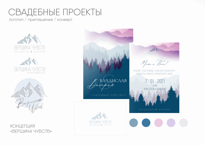 Свадебный проект: разработка на основе выбранной концепции