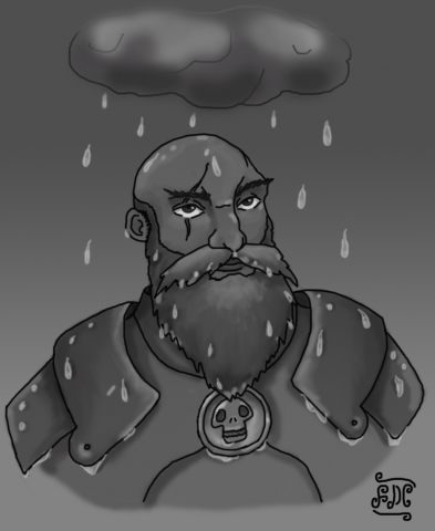 Дварф в монохроме