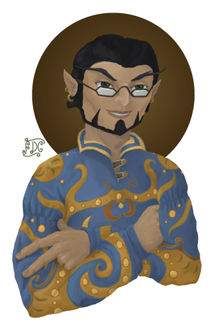 Гном в узорчатой рубахе