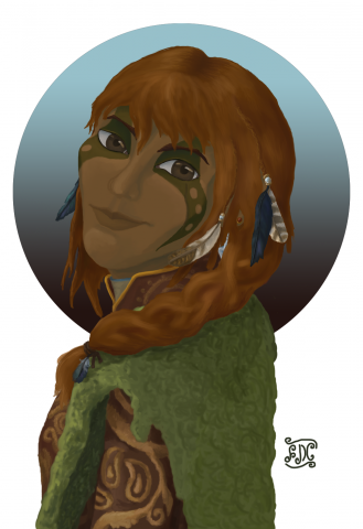 Рыжеволосая эльфийка