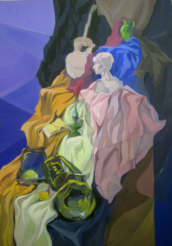 Учебная работа. Декоративный натюрморт