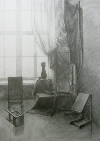 Учебная работа. Уголок интерьера