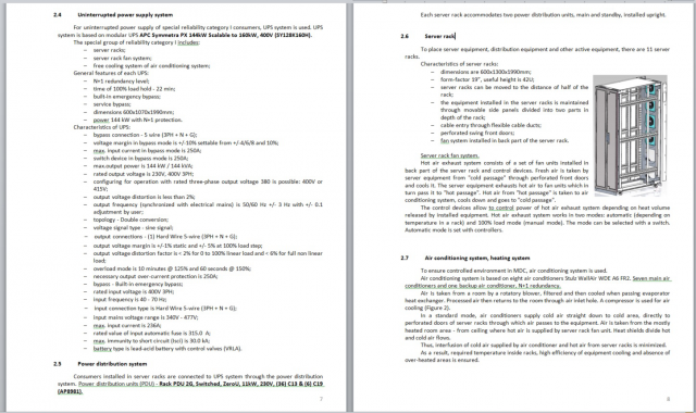 Mobile data center project documentation. Translation for IBM OE
