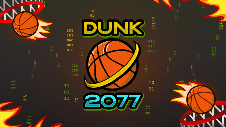 Логотип для игры - "Dunk 2077"