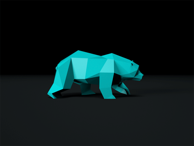 Медведь gif