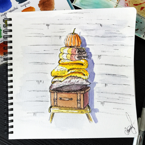 Осенний скетч