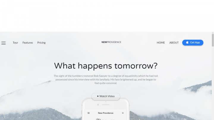Адаптивная вёрстка landing-page "Providence"