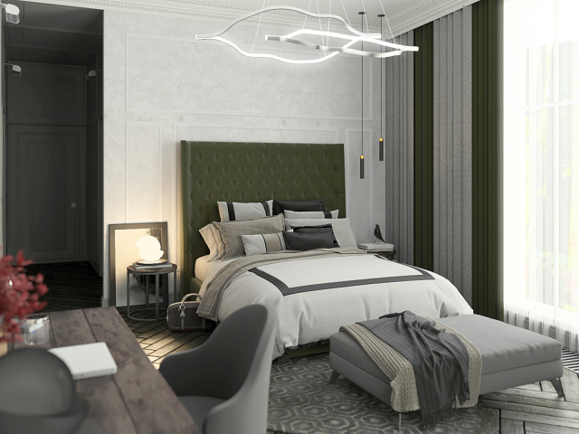 Спальня в частном доме, Московская область