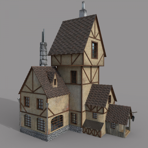 визуализация локации к игре (Low- poly)