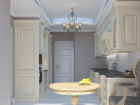 вид кухни с окна