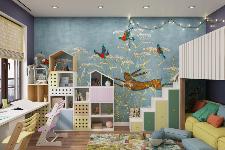Визуализация детской 3Dmax, Corona-render, Photoshop