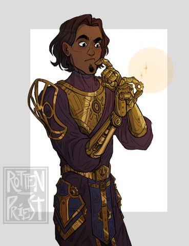 концепт-арт персонажа для текстовой ролевой