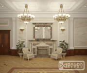 дизайн каминного зала