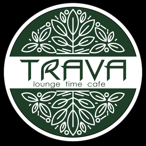 Логотип time cafe TRAVA