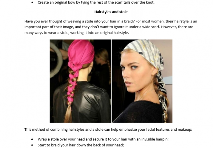 10 elegant ways to tie a scarf. How to create magic