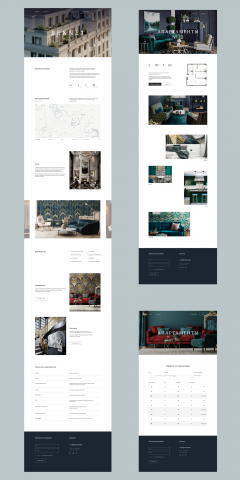 Концепт дизайна сайта премиальной недвижимости