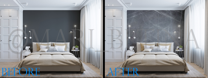 Изменение текстуры в интерьере 1