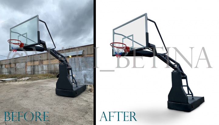 Обтравка объекта, добавление тени, удаление мелких дефектов