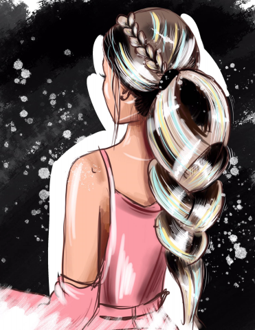 Девушка с косой