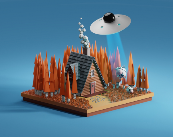Low poly иллюстрация