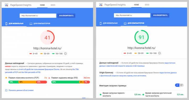 Lite ускорение сайта