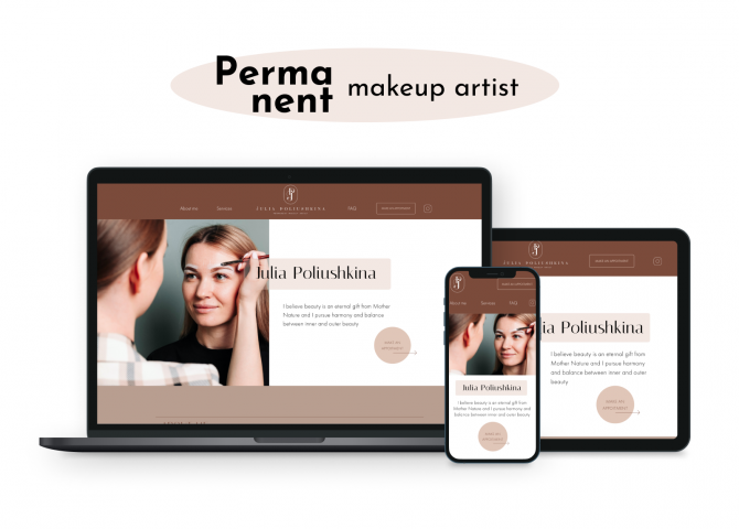 Permanent makeup artist website
