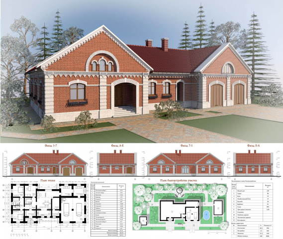 Проект дома из кирпича