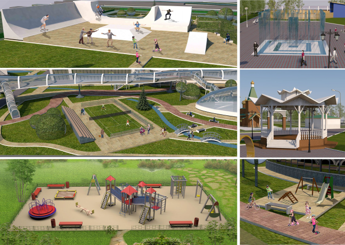 Малые архитектурные формы в проектах благоустройства