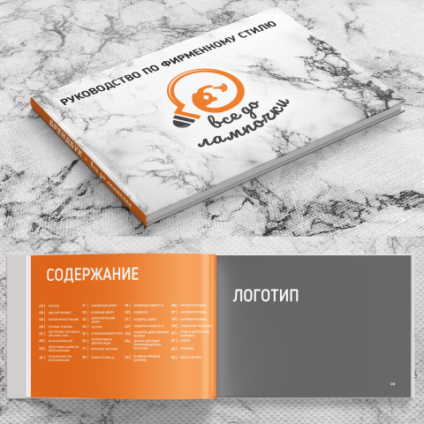 Брендбук для магазина "все до лампочки"