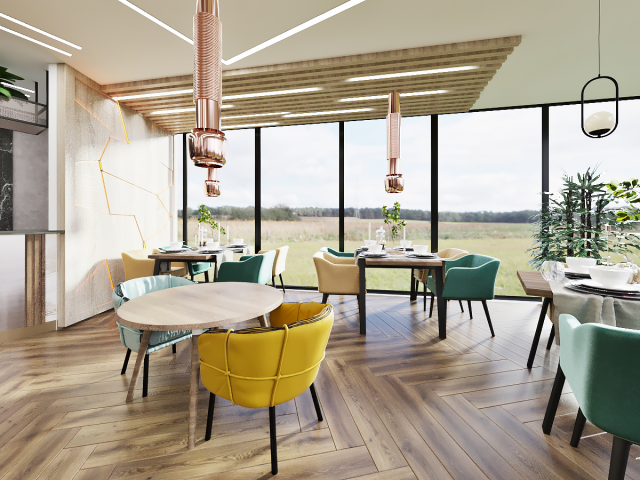 Дизайн корейского ресторана