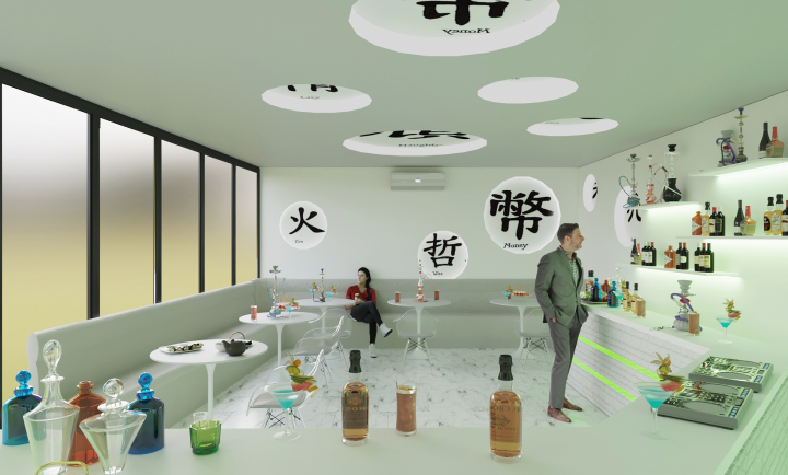 Дизайн суши-бара