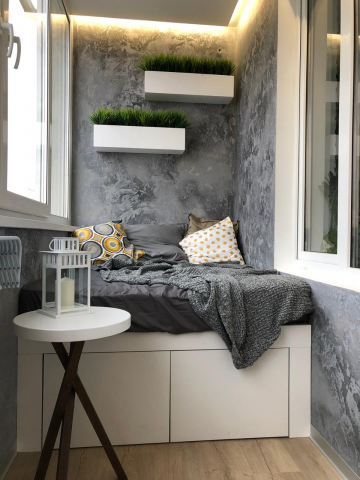 Реализованный проект балкона г. Москва