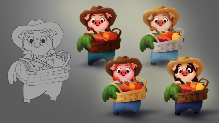 Piggy Harvest - sketch