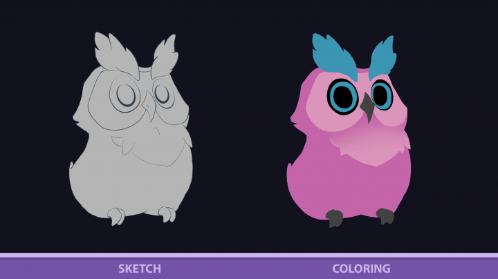 Magic Owl - sketch