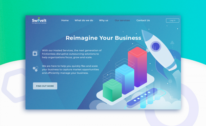 Сайт-визитка консалтинговой фирмы Swievelt