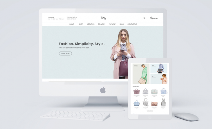 Интернет-магазин, продающий сумки "The Bag"