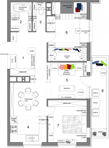 Квартира. Планировочное решение.