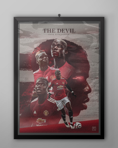Футбольный постер Pogba